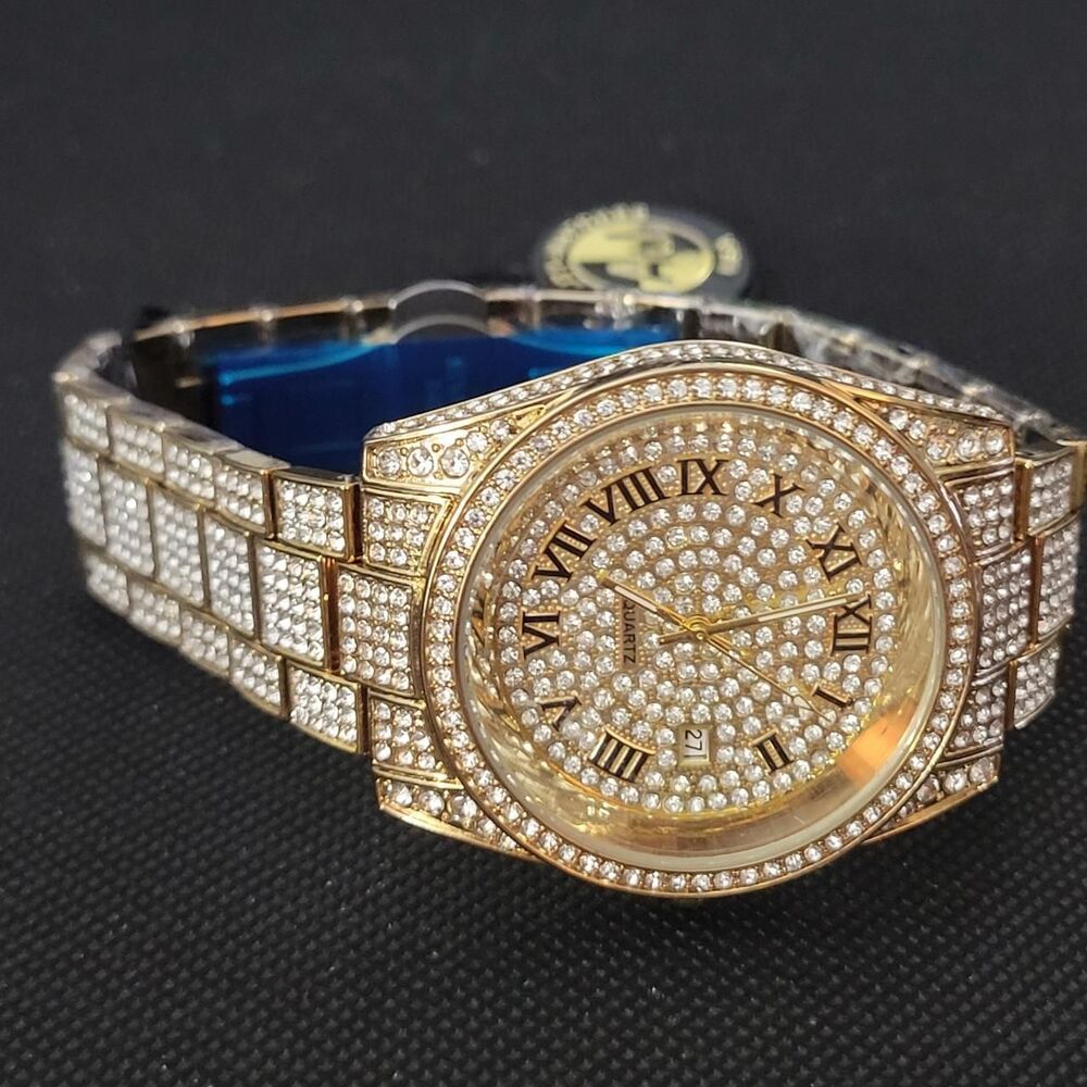 No-brand Men's Gold and Silver Watch